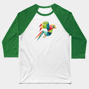 Parrot Origami Baseball T-Shirt